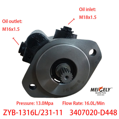 Τμήματα κινητήρα ZYB-1316L/231-11 Weichai Deutz Power Steering Pump