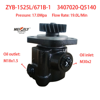 Η αντλία διεύθυνσης ZYB-1525L/671B-1 Xichai FAW Qingdao 3407020-Q5140
