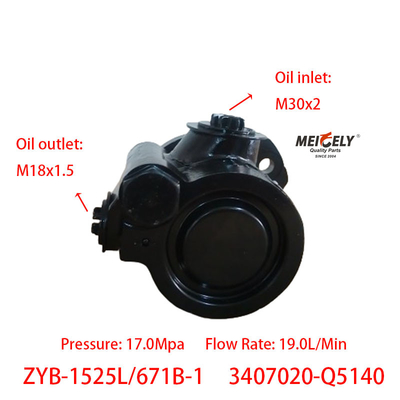Η αντλία διεύθυνσης ZYB-1525L/671B-1 Xichai FAW Qingdao 3407020-Q5140
