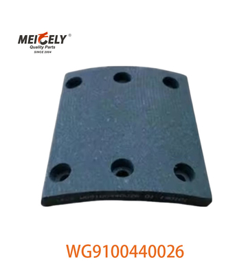 Φραγική επένδυση WG9100440026 για βαρύ φορτηγό SINOTRUK HOWO WG9100440028