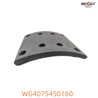 WG4075450160 Howo Πακέτα φρένων Αξιόπιστο υλικό τριβής για βέλτιστη δύναμη στάσης