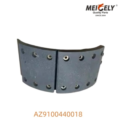 AZ9100440018 OEM Σύνθεση παπουτσιών φρένων υψηλής απόδοσης για βαριά χρήση για Howo